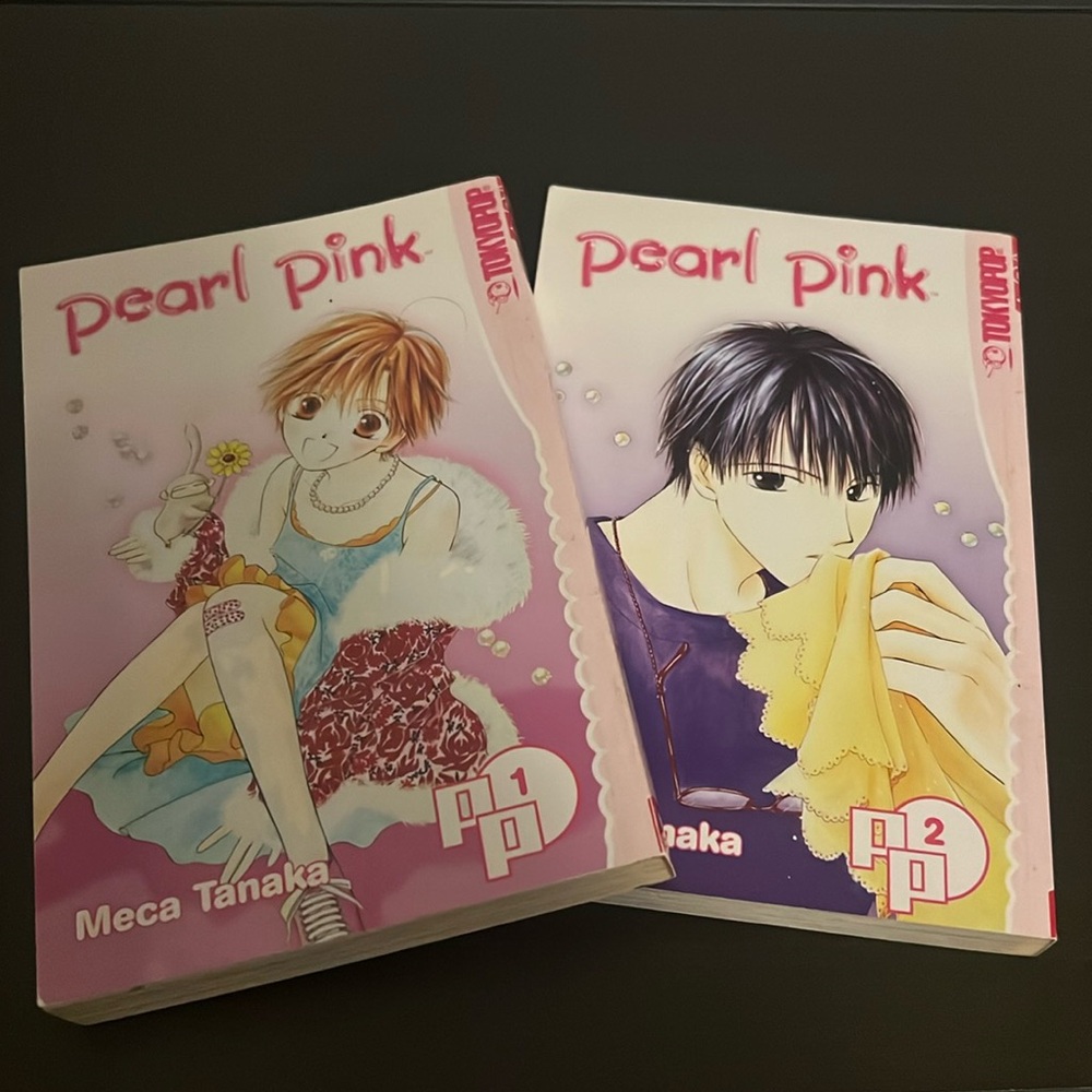 Pearl pink Manga volume 1 & 2 Meca Tanaka paperback book